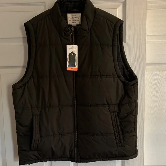 Weatherproof Men's Dark Gray Quilted Vest - Picture 4 of 4